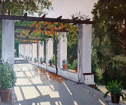 Painting, Barcelona, Anny Langer Art